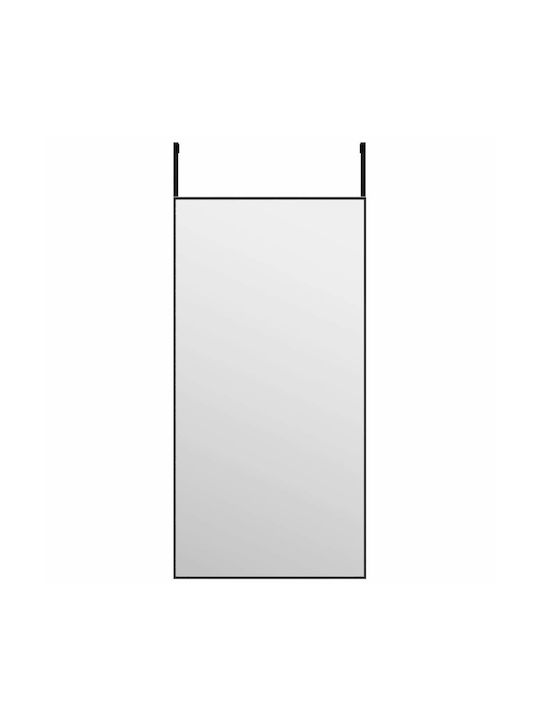 vidaXL Wall Mirror with Black Metallic Frame 80x40cm 1pcs