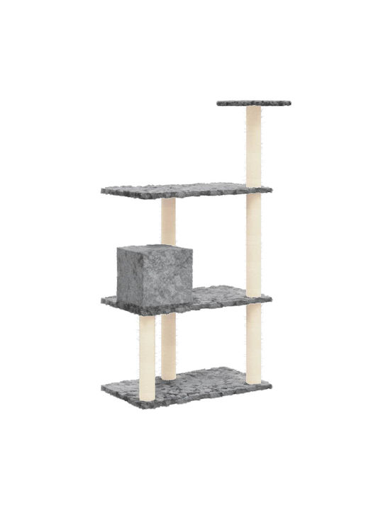 vidaXL Scratching Post Cat Trees Gray 61x35x119cm