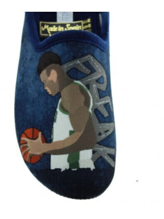 Antetokoumpo Greek Freak Men's Printed Slippers Blue