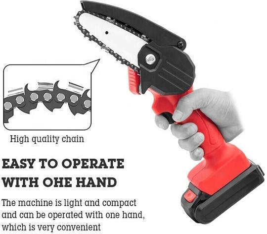 Pruning Battery Chainsaw Brushless 24V 0.810kg with Blade 13cm