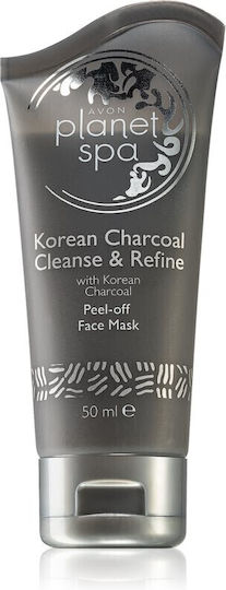 Planet Spa Korean Charcoal Cleanse & Refine Mask Μάσκα Προσώπου 50ml