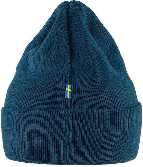 Vardag Beanie Ανδρικός Σκούφος με Rib Πλέξη σε Navy Μπλε χρώμα
