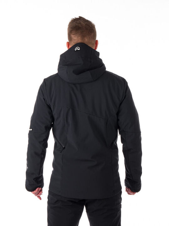 Northfinder BU-5043SNW-290 Masculin Jachetă Coajă moale pentru Schi & Snowboard Negru