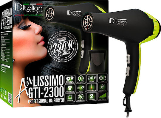 ID Italian Airlissimo GTI 2300 Professional Hair Dryer 2300W Green