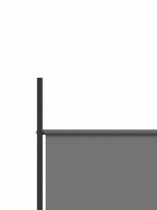 vidaXL Decorativ Paravan Tesatura cu 4 Panouri Charcoal 200x200cm