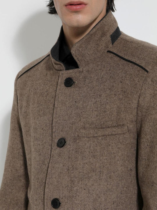 Herren Mantel Beige