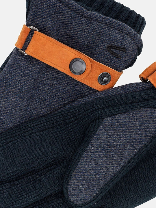 Men's Fleece Gloves Navy Blue C22-