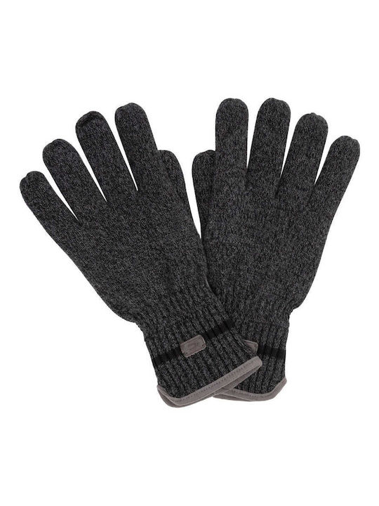 Camel Active Men's Knitted Gloves Gray C22-