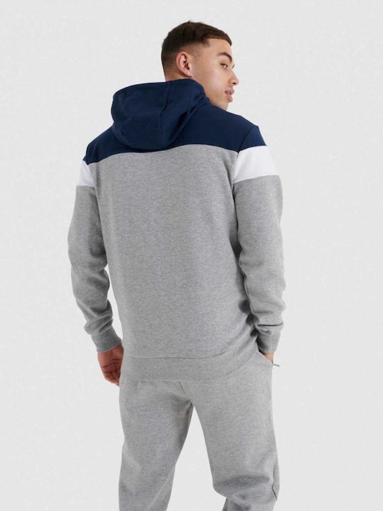 Ellesse Hugo Herren Sweatshirt mit Kapuze und Taschen Gray