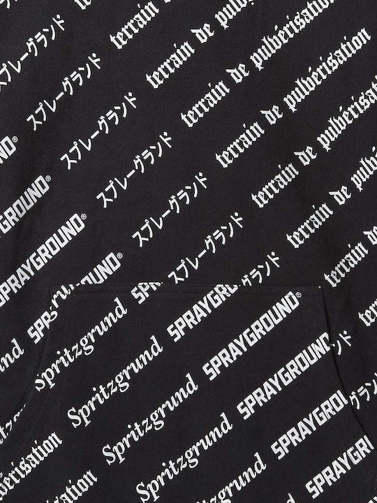 Sg Logo Repeat Sweatshirt mit Kapuze Schwarz