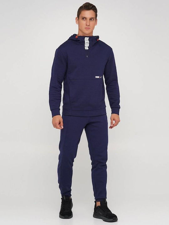 Radical Φούτερ με Κουκούλα Navy