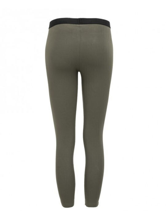 Paco & Co Frauen Lang Leggings Khaki