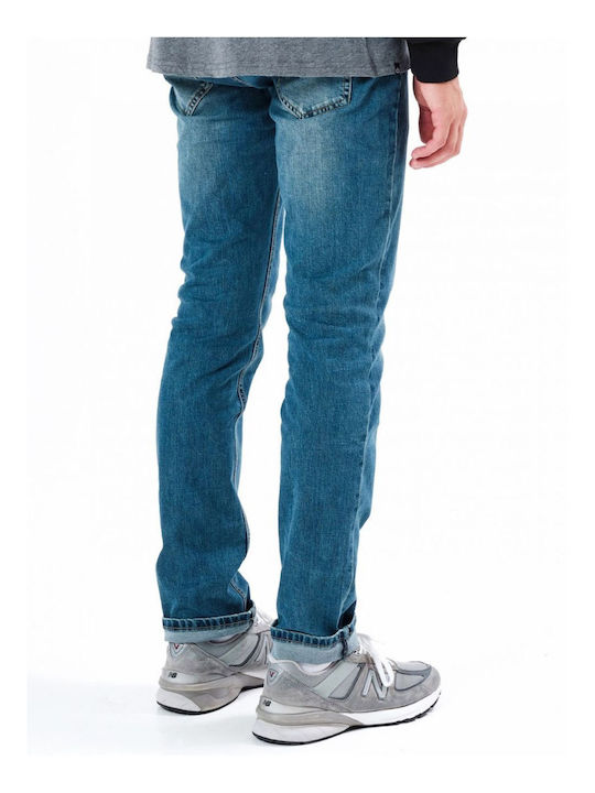 Men's Jeans Pants Elastic Middle Blue