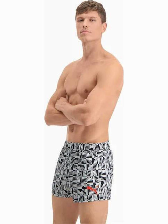 Men's Swimwear Shorts Black with Patterns