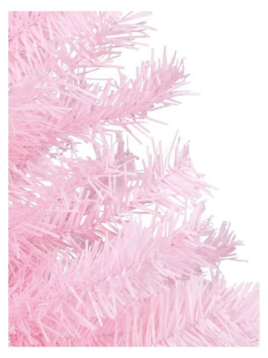 Christmas Pink Tree with Metallic Base and Built in Branches H150pcs