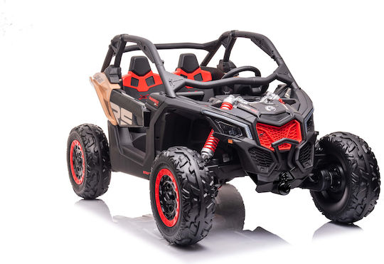 Can-am Maverick Rs Две Места с Дистанционно Управление Лицензиран 24 Волта Черен