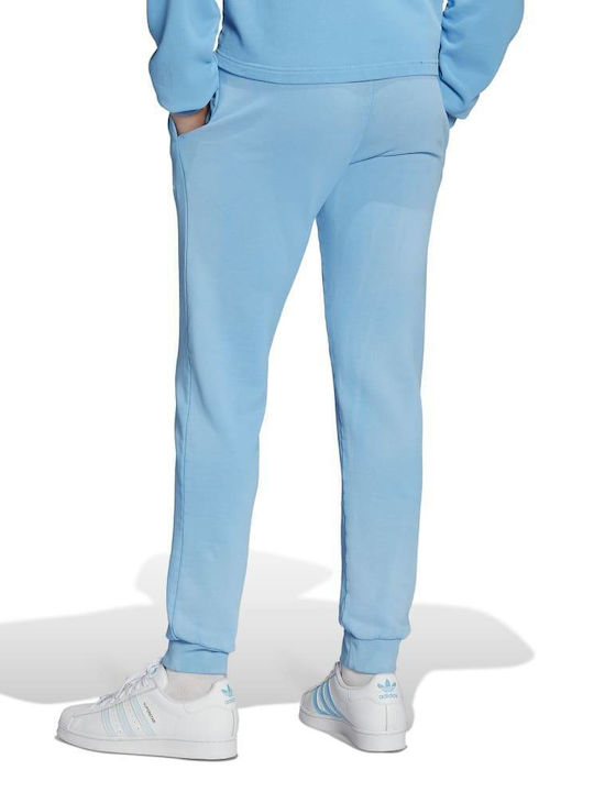 Adidas Παντελόνι Φόρμας με Λάστιχο Γαλάζιο
