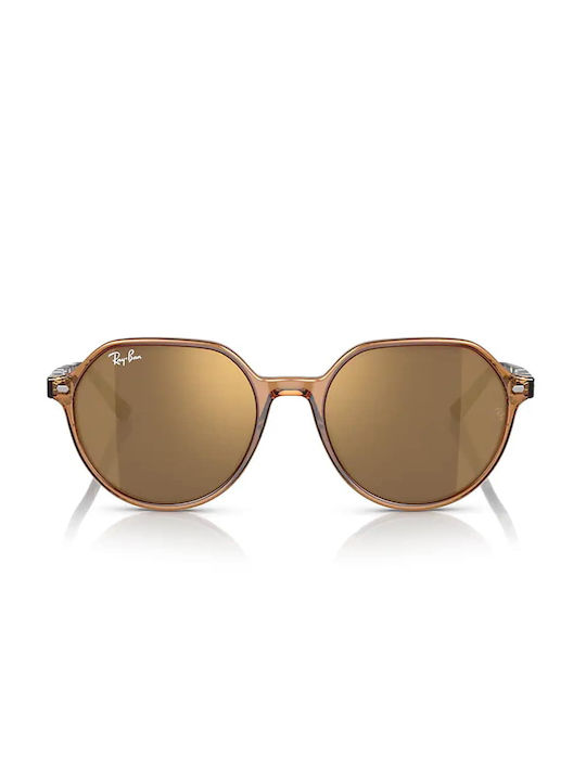 Ray Ban Thalia Sunglasses with Brown Plastic Frame and Brown Mirror Lens RB2195 663693