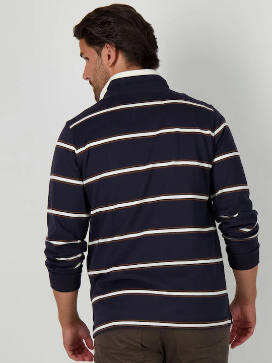 Fynch Hatton Pullover της σειράς Zip Troyer - 1213 1717 685 Navy