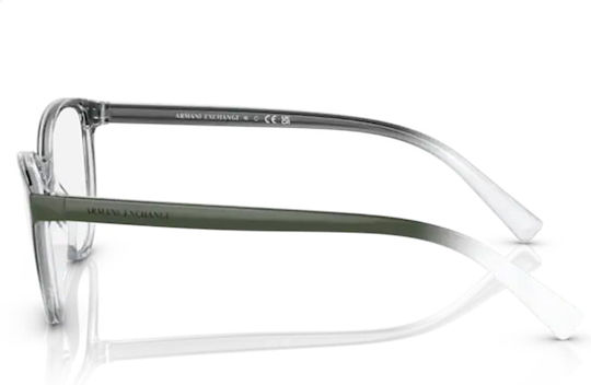 Armani Exchange Plastic Eyeglass Frame Butterfly Gray AX3053 8292