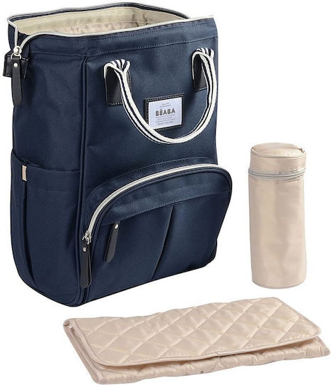 Beaba Geantă-Schimbător Wellington Navy Blue 27x17x39cm.
