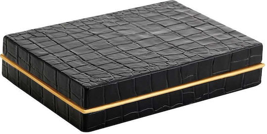L’Objet Crocodile Set Collectible Playing Cards 2pcs Laminated Gold In Leather Case