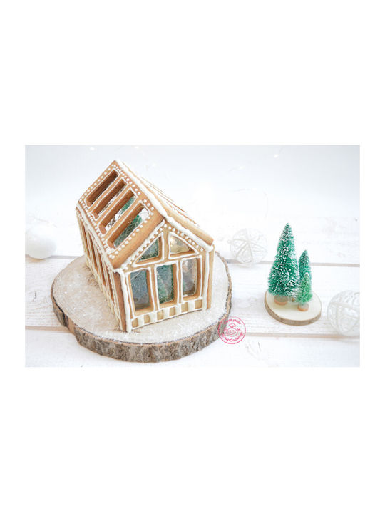 Scrap Cooking Gingerbread Greenhouse Set Christmas Cake Molds Silver 5pcs