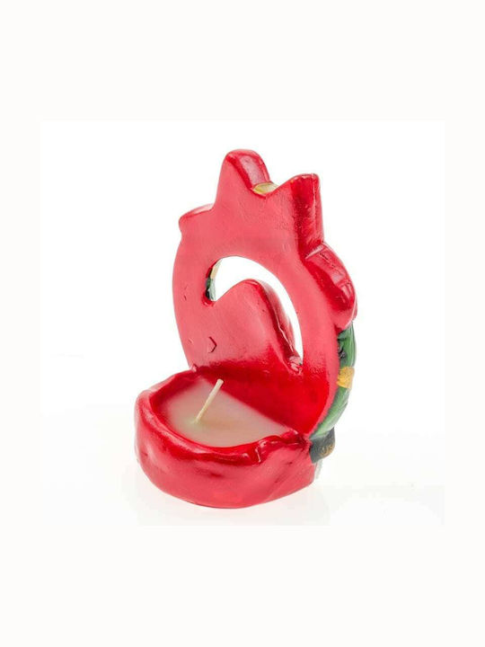 Santa Claus Wreath Christmas Candlestick