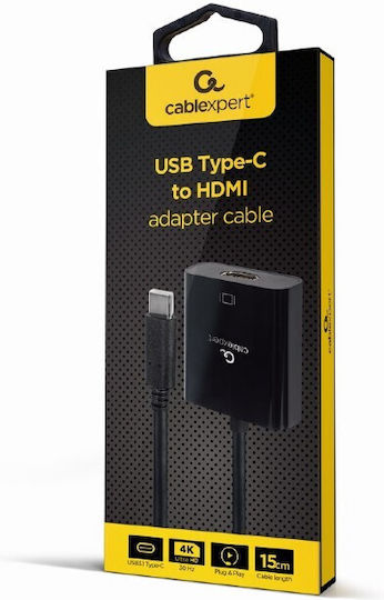Cablexpert Μετατροπέας USB-C male σε HDMI female 1τμχ A-CM-HDMIF-03