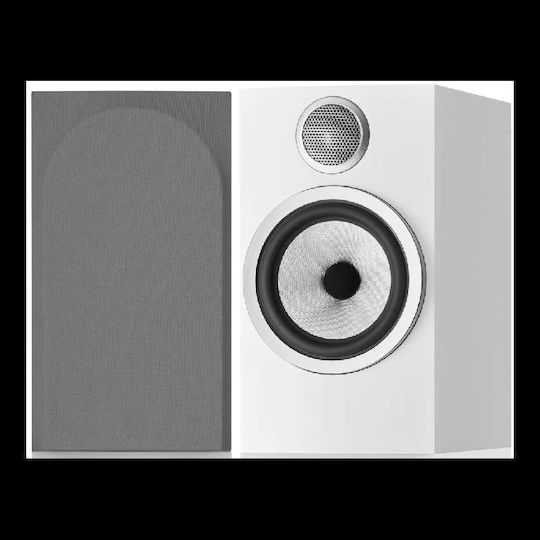Bowers & Wilkins 706 S3 Ζεύγος Ηχείων Hi-Fi Βιβλιοθήκης 100W 2 Δρόμων Π16.5xΒ24.7xΥ30εκ. Λευκό