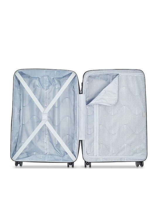 Delsey Ordener Medium Hard Gray Suitcase With 4 Wheels Height 66cm