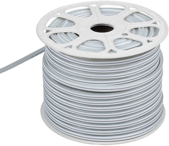 GloboStar Αδιάβροχη Ταινία LED Double-Sided 220V Θερμό Λευκό Φως 1m Neon Flex