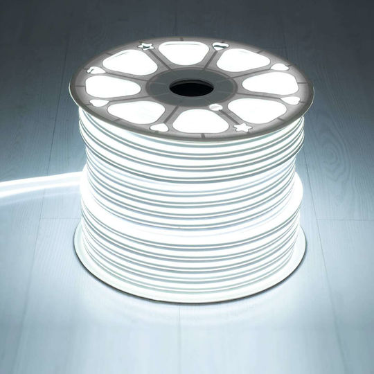 GloboStar Waterproof LED Strip Double-Sided 24V Cold White Light 1m Neon Flex