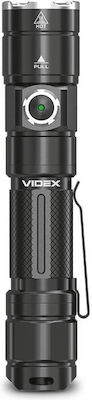 Videx Επαναφορτιζόμενος Φακός LED Αδιάβροχος IP44 με Μέγιστη Φωτεινότητα 1200lm Videx VLF-A105Z