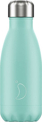 Chilly's All Pastel Bottle Thermos Stainless Steel BPA Free Green 260ml