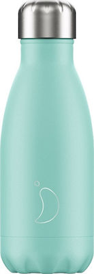 Chilly's All Pastel Sticlă Termos Oțel inoxidabil Fără BPA Green 260ml