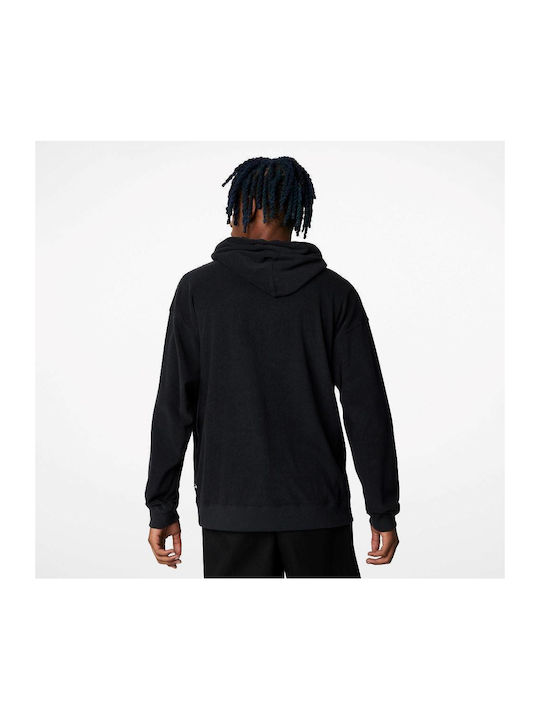 Converse Men's Sweatshirt with Hood and Pockets Black