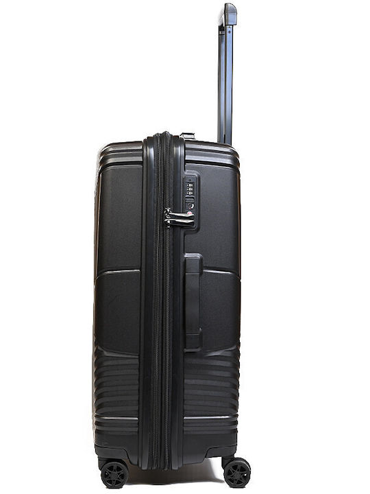 Airtex Paris J2MD08 Μεγάλη Βαλίτσα Ταξιδίου Σκληρή Γκρι με 4 Ρόδες Ύψους 75εκ.