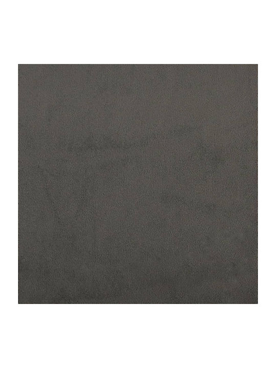 Ein Einzelbett Mit Stoff Dunkelgrau Für Matratze 100x200cm