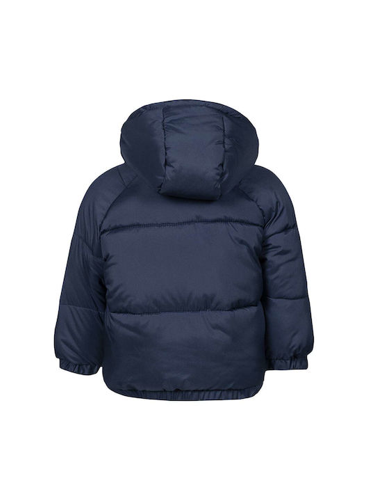 Losan Kids Parka Short with Hood Navy Blue Hood Μπλε Σκούρο