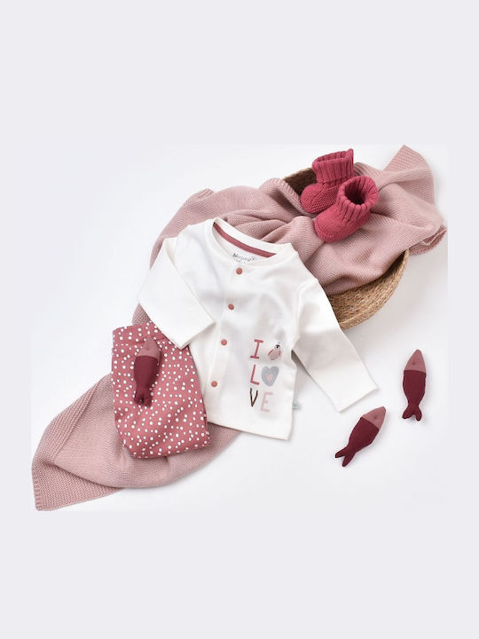 Kinder-Set mit Hose Winter 2Stück Weiß Little Love