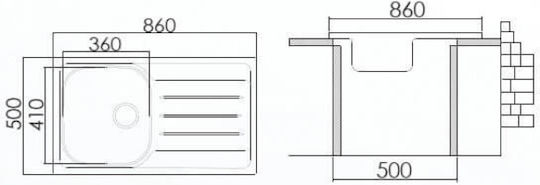 Excel 720CMAS89 Ένθετος Inox Σατινέ Μ86xΠ50cm Ασημί Excel 720CMAS89 Ένθετος Inox Σατινέ Μ86xΠ50cm Ασημί