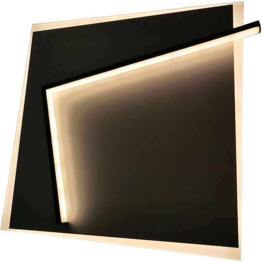 Avide ADO3S-MALA-2.4G Deckenleuchte 42cm Schwarz mit Integrierter LED und Fernbedienung