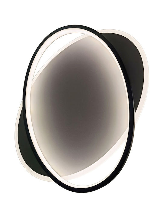 Avide ADO3S-COLI-2.4G Deckenleuchte 30cm Schwarz mit Integrierter LED und Fernbedienung