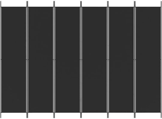 vidaXL Decorativ Paravan Tesatura cu 6 Panouri 300x220cm