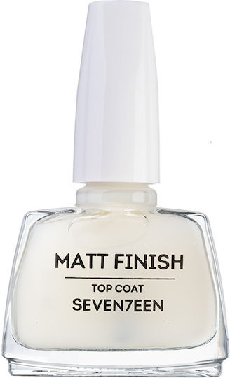 Seventeen Matt Finish Top Coat pentru lacuri de unghii obișnuite Matifiant 12ml