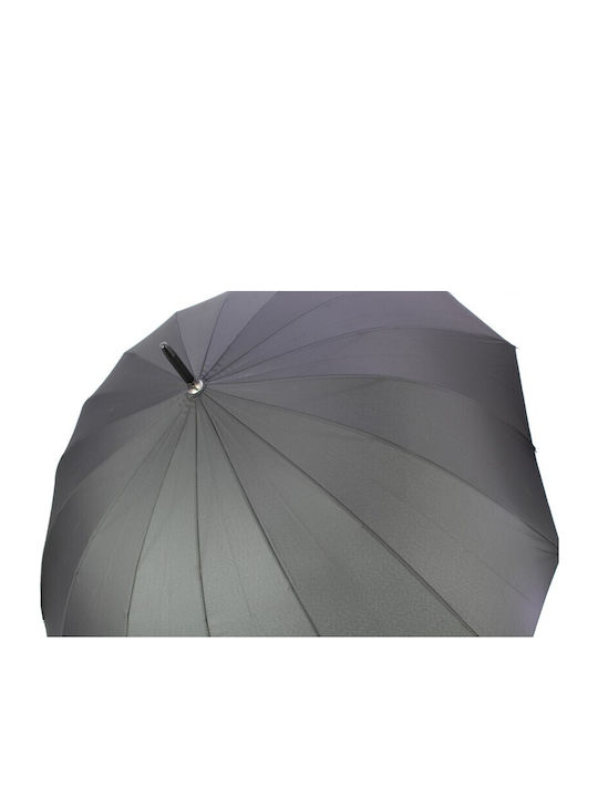 Rain Regenschirm mit Gehstock Schwarz