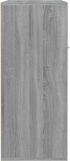 Ξύλινη Παπουτσοθήκη με 4 Ράφια Γκρι Sonoma Μ60xΠ35xΥ84cm