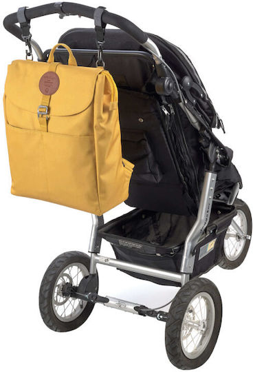 Laessig Τσάντα-Αλλαξιέρα Πλάτης Adventure Lemon Curry 34x14x42εκ.