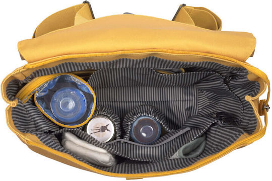 Laessig Τσάντα-Αλλαξιέρα Πλάτης Adventure Lemon Curry 34x14x42εκ.